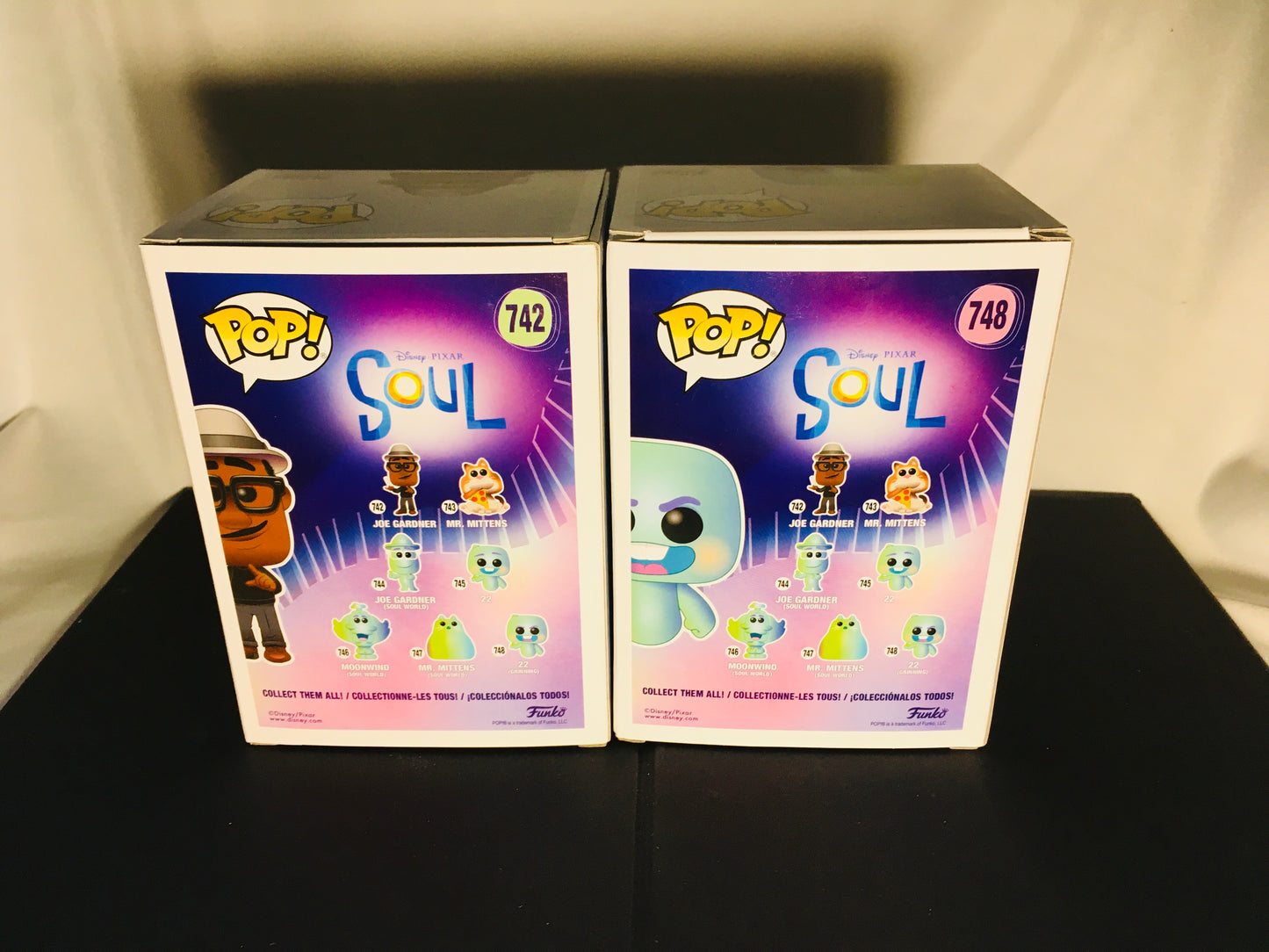 Funko Pop! Soul Joe Gardner 742 & 22(Grinning) 748 Disney