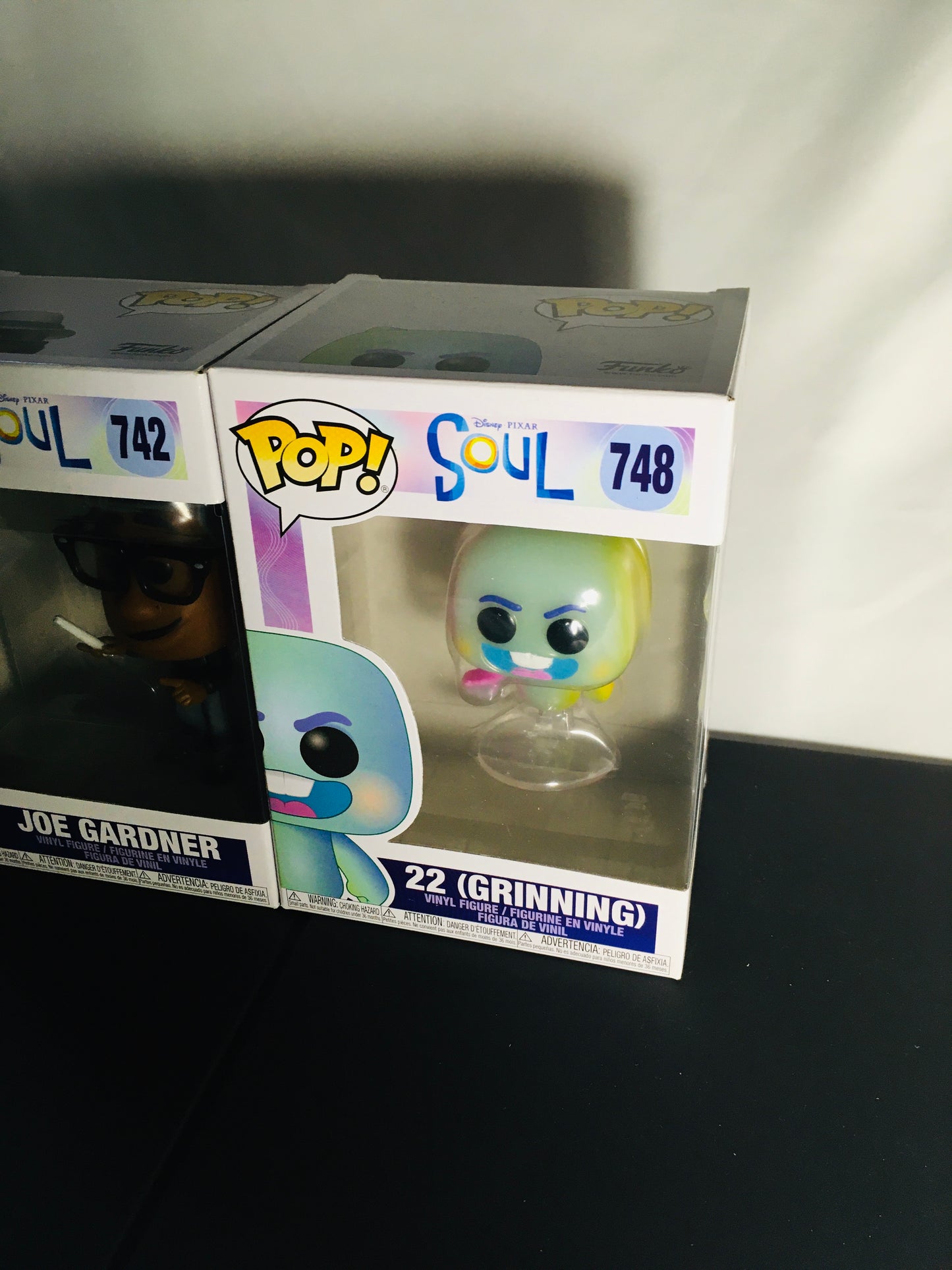 Funko Pop! Soul Joe Gardner 742 & 22(Grinning) 748 Disney