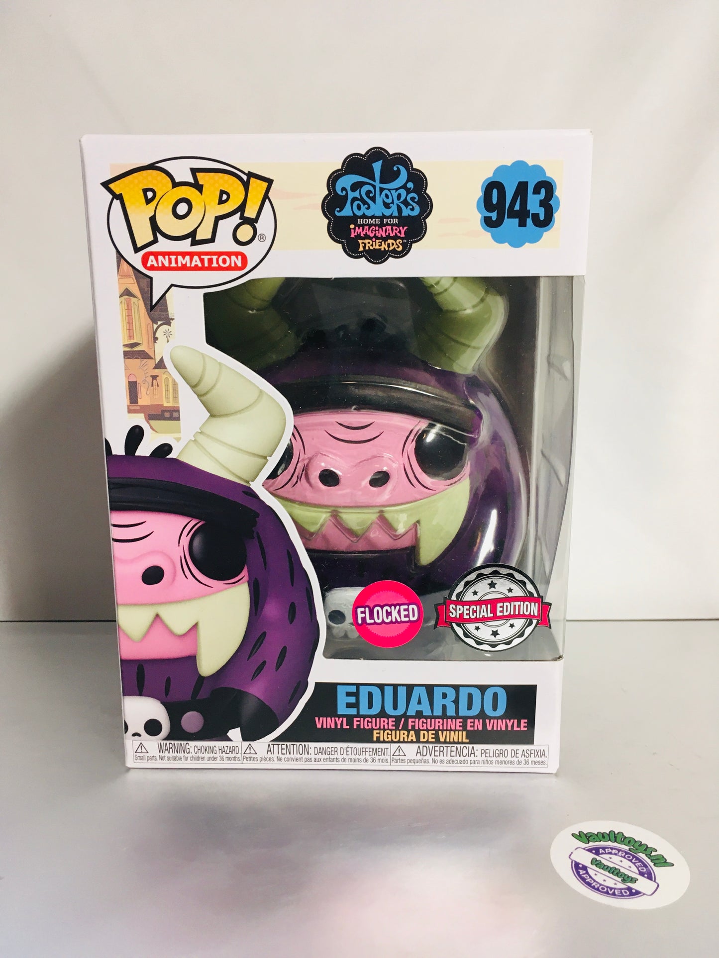 Funko Pop! Eduardo 943 Flocked Fosters Home voor denkbeeldige vrienden