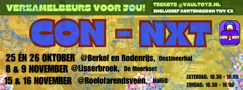 Tickets Con-NXT! 8 & 9 November Lisserbroek