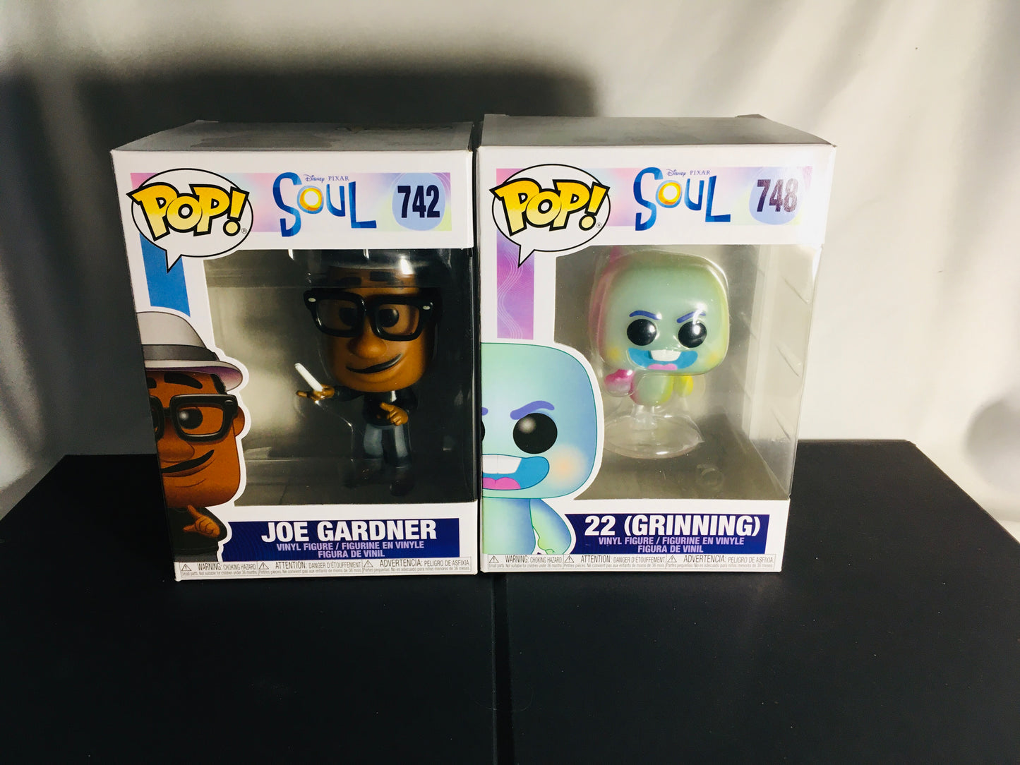 Funko Pop! Soul Joe Gardner 742 & 22(Grinning) 748 Disney