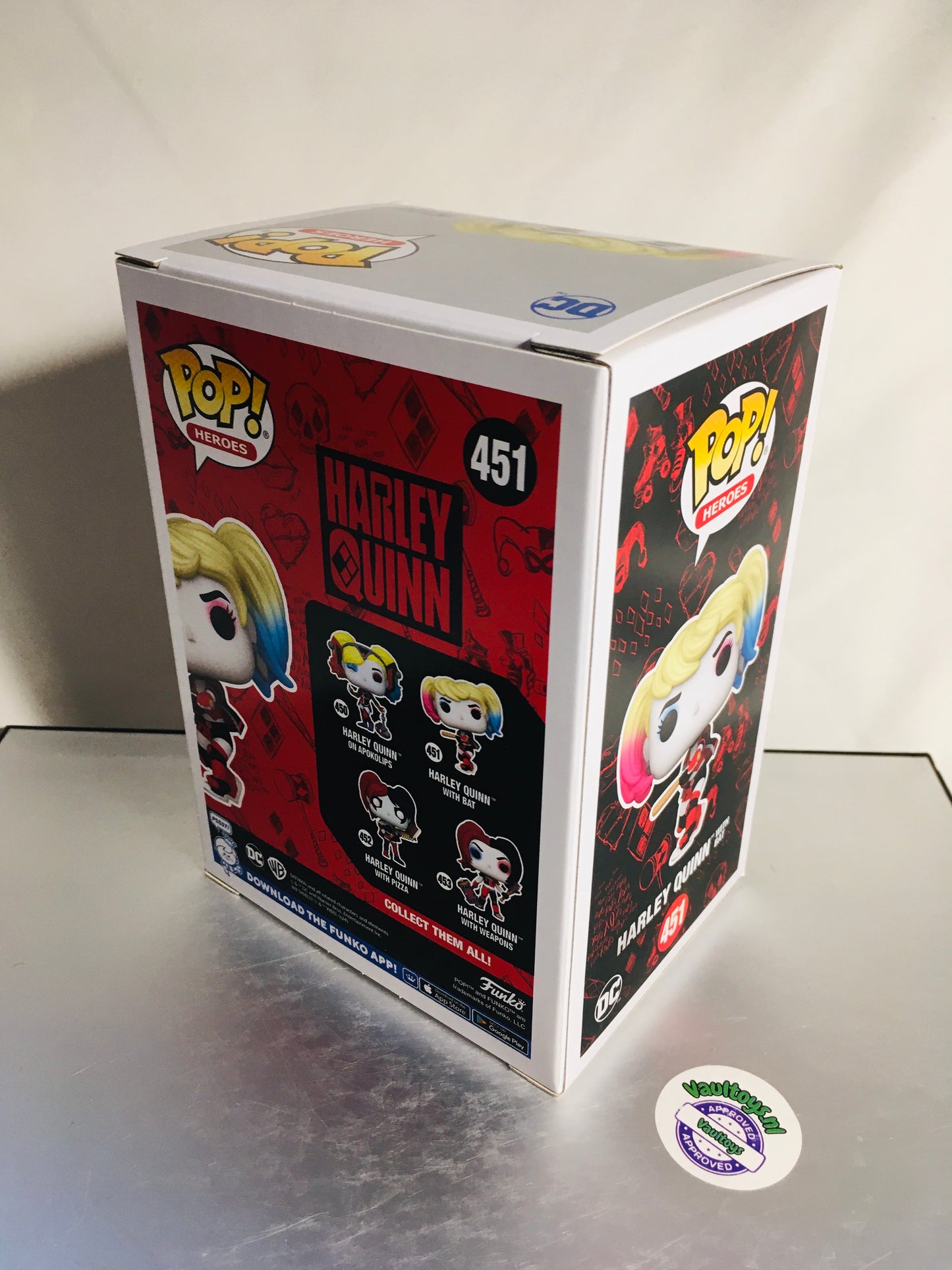 Nabestelling: Funko Pop! Harley Quinn met Bat 451 DC Heroes