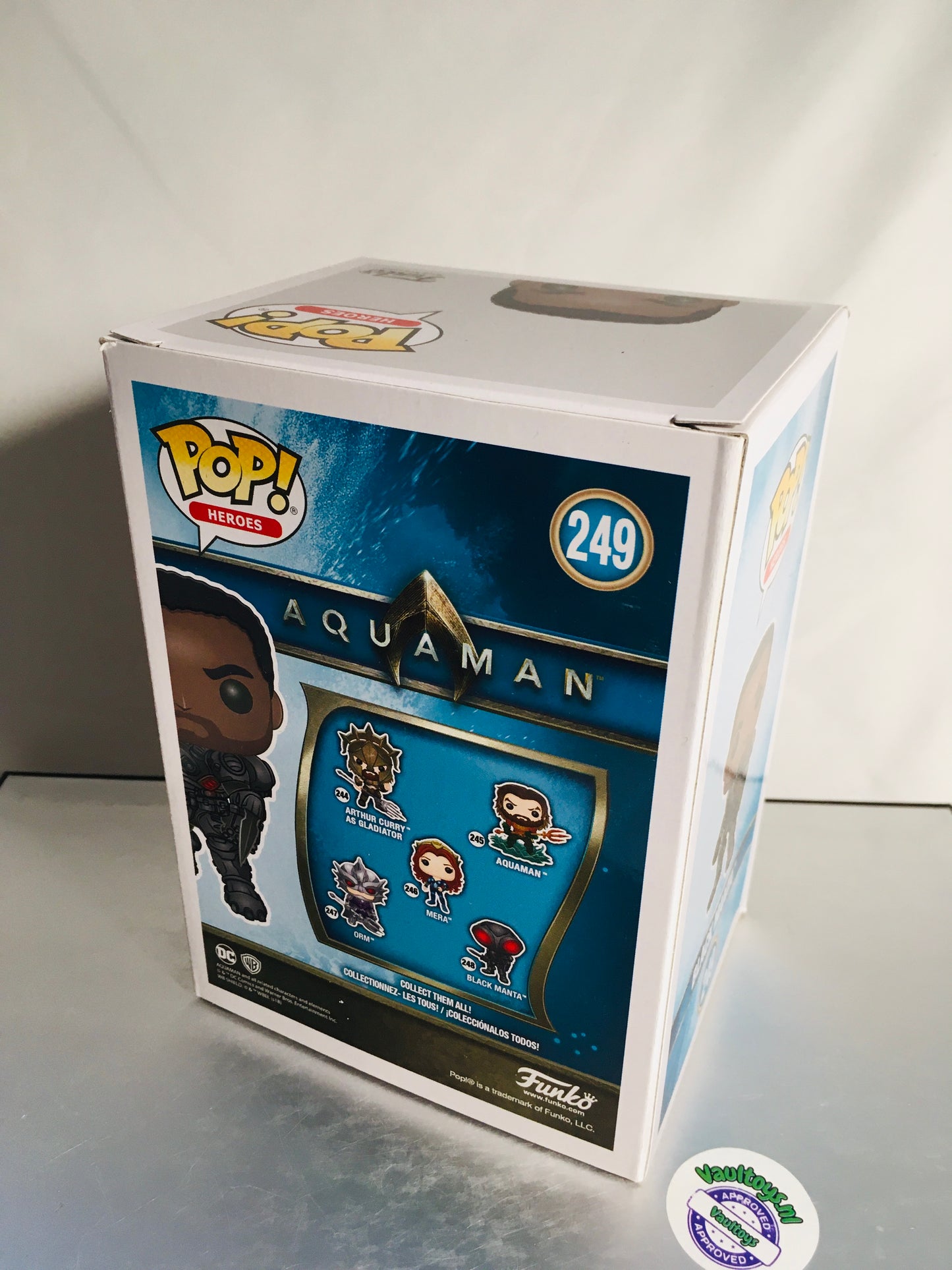 Funko Pop! Zwarte Manta 249 Aquaman DC Heroes Speciale Editie