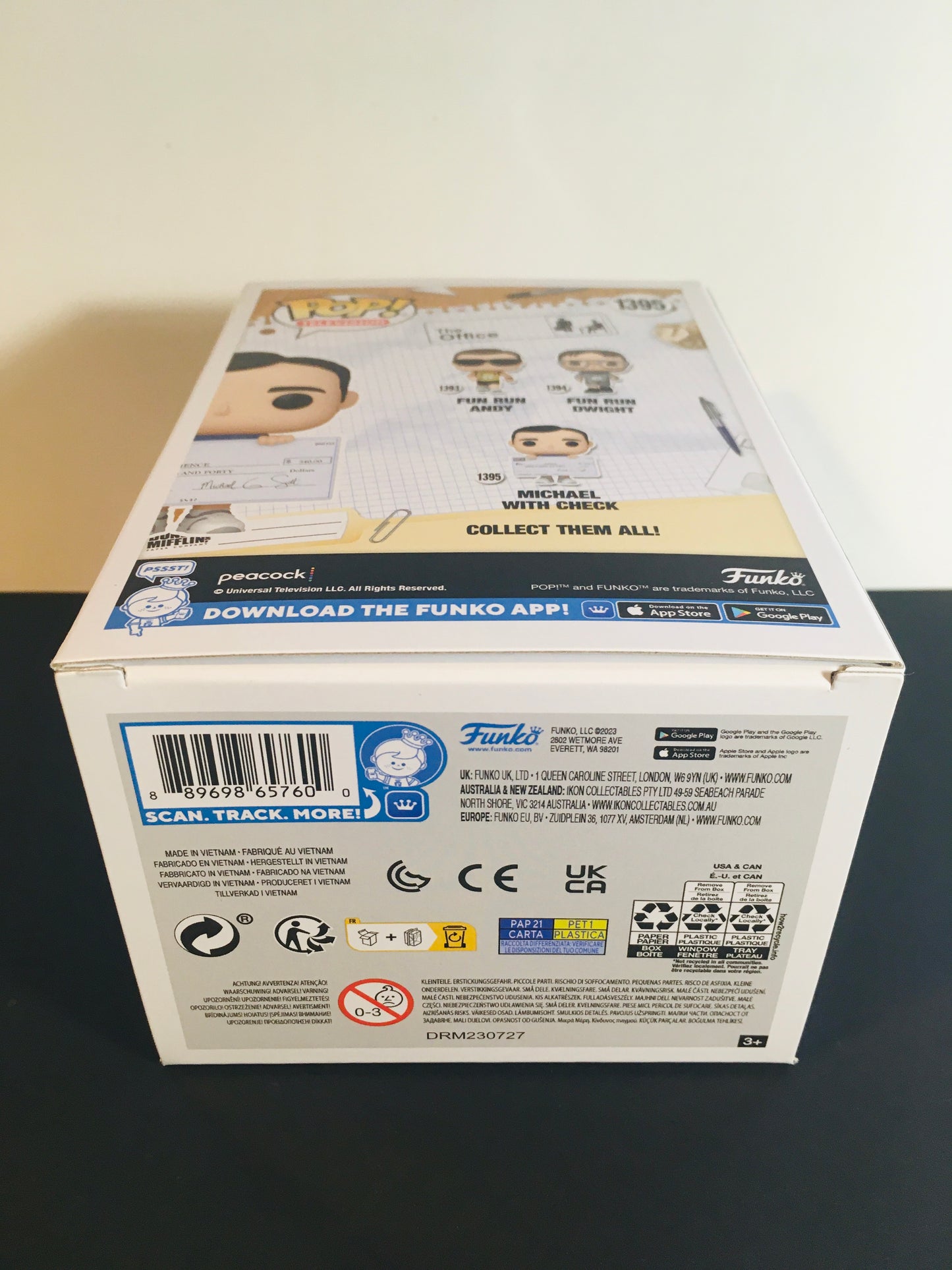 Funko Pop! Michael Scott met Cheque 1395 The Office