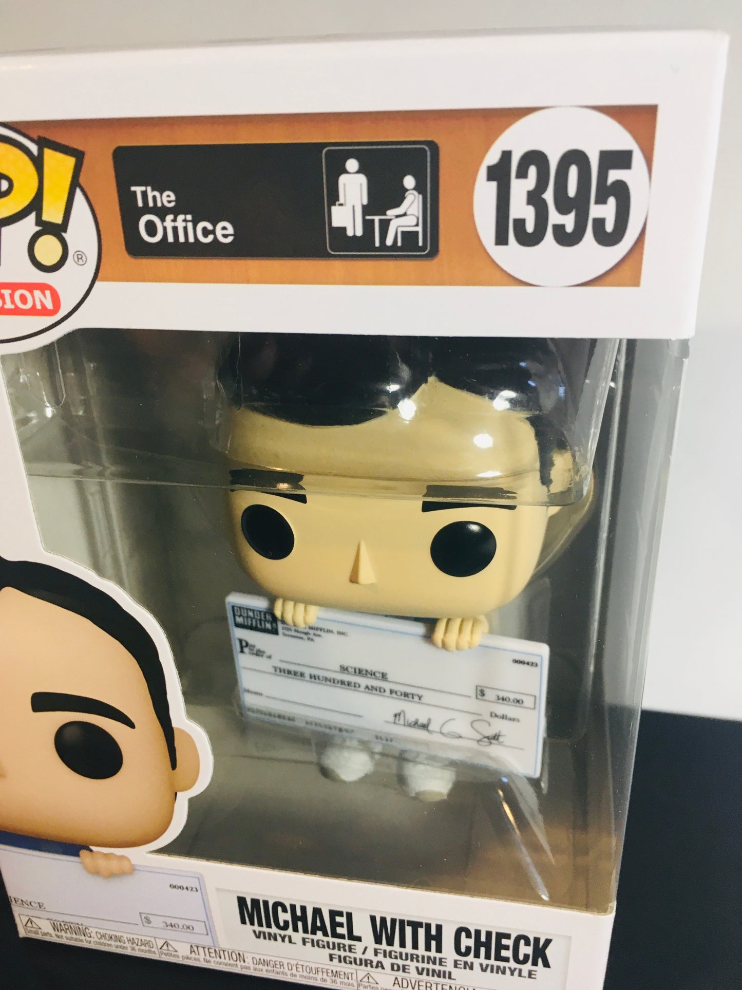 Funko Pop! Michael Scott met Cheque 1395 The Office