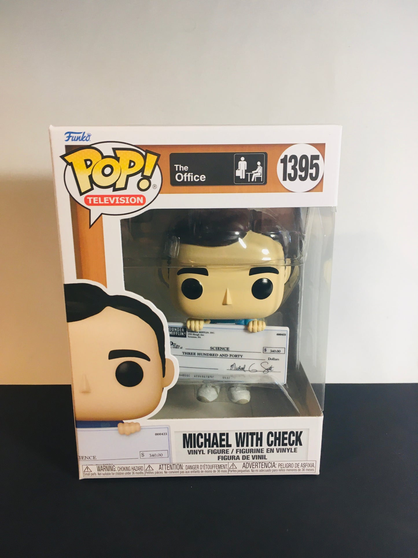 Funko Pop! Michael Scott met Cheque 1395 The Office