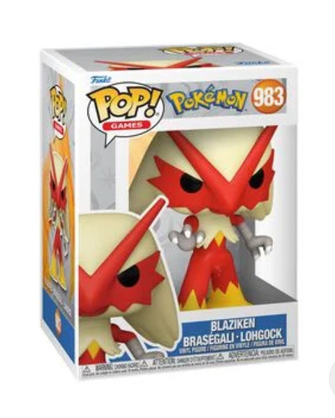 Nabestelling: Funko Pop! Blaziken 983 Pokémon