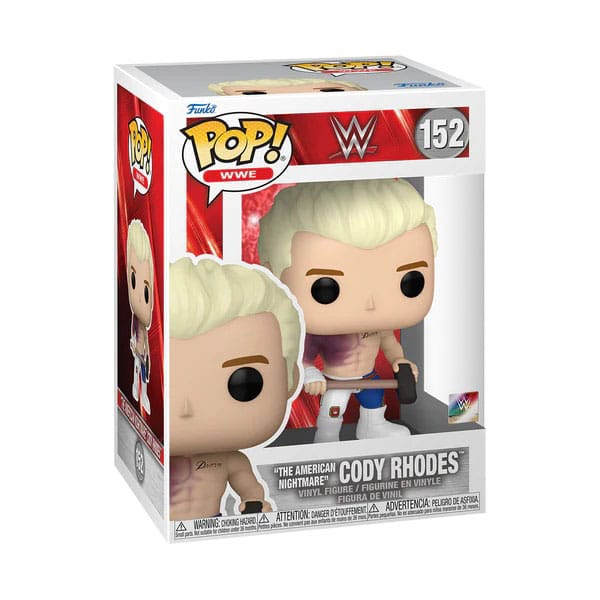 Funko Pop! vinyl figure packaging featuring WWE Cody Rhodes 152
