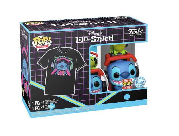 Backorder: Funko Pop! Tees Gamer Stitch (M)