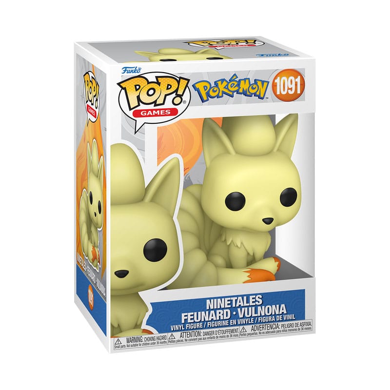 Funko Pop! Games Pokemon Ninetales figure packaging on a white background