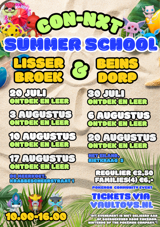 Tickets - Juli & Augustus - Zomervakantie Pokémon & TCG Beurzen - Lisserbroek en Beinsdorp