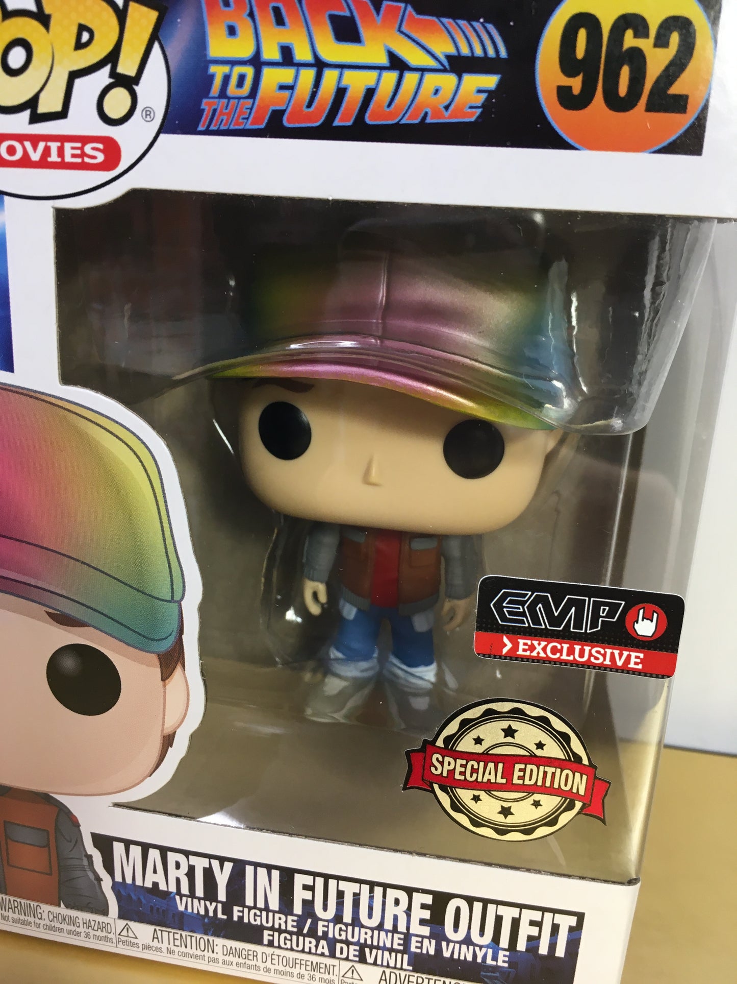 Vaulted Funko Pop Marty in Future Outfit 962 Metallic