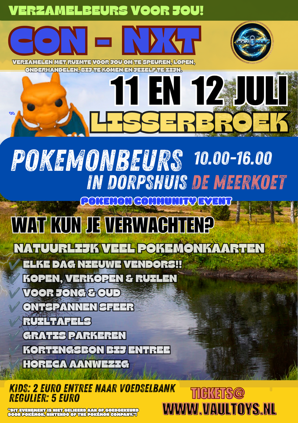 Tickets - 11 en 12 Juli - Pokemon Beurs Lisserbroek
