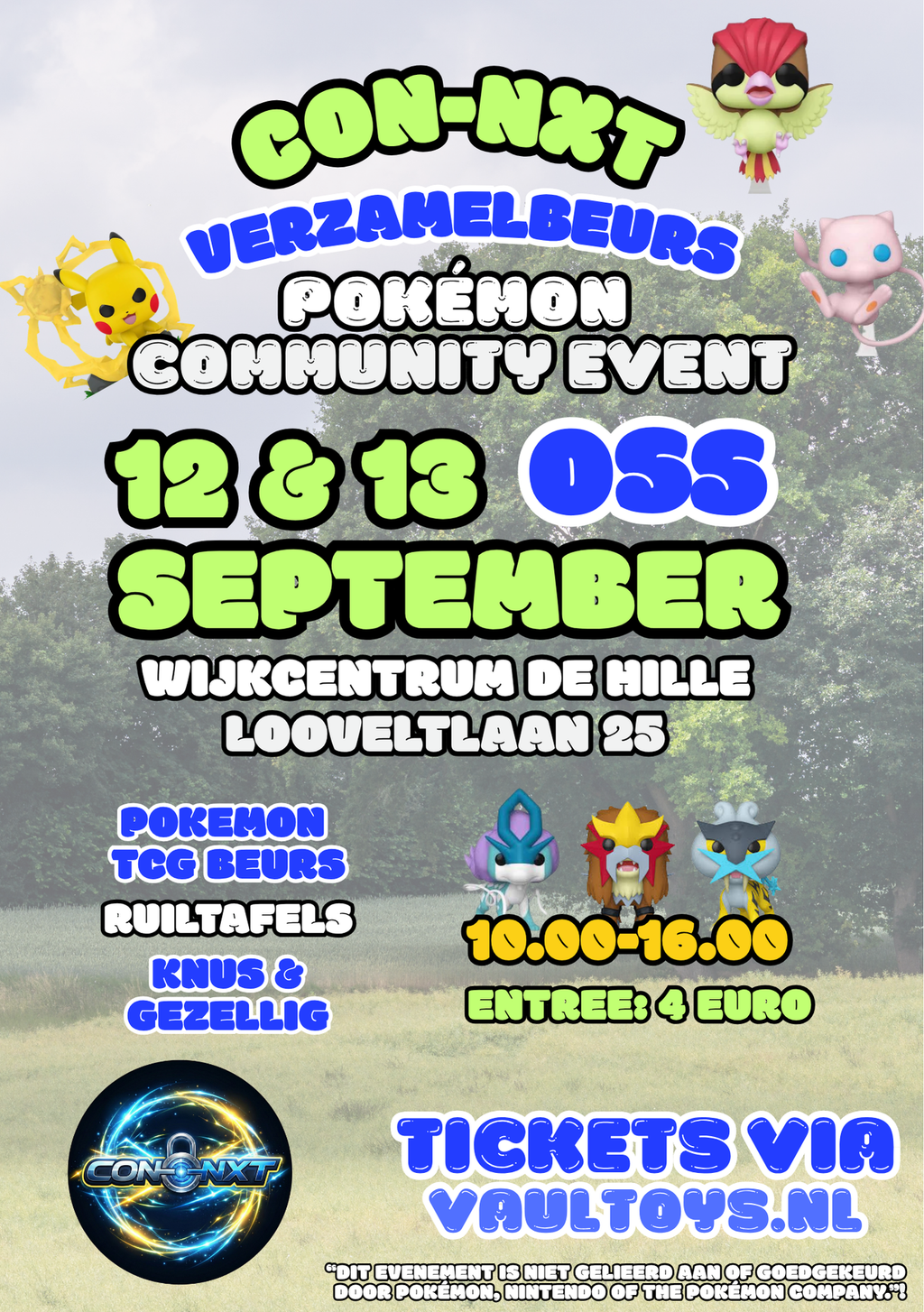 Ticket Pokemon Beurs Oss 12 en 13 September