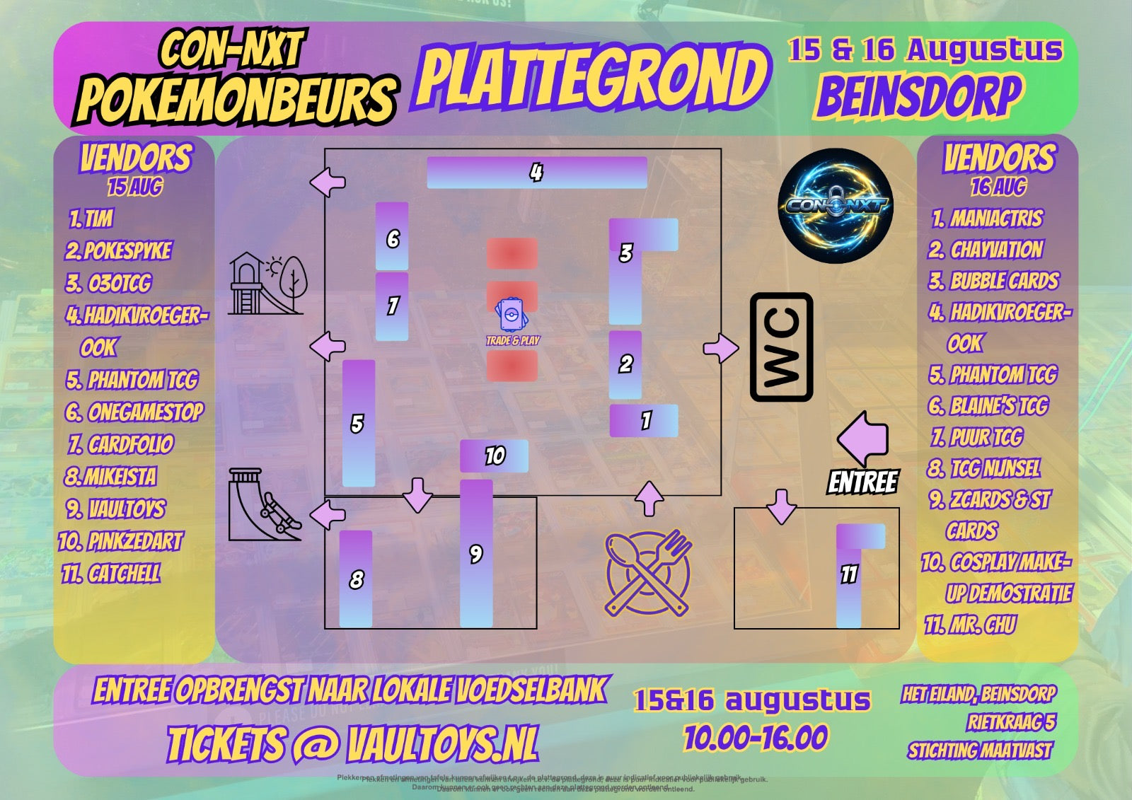 Tickets 15 & 16 augustus | Pokémon Beurs Beinsdorp – Laatste zomervakantie uitje