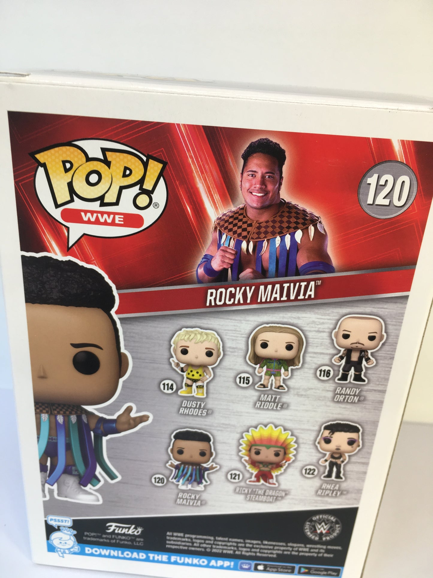 Funko Pop Rocky Maivia 120 Funko Exlusive WWE