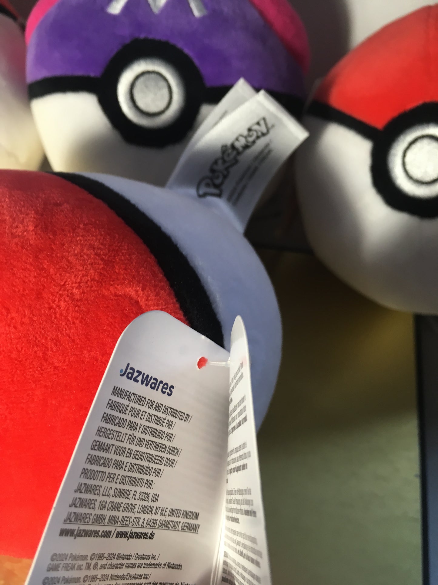 Pokeballs Jazwares - Master Ball & Poké Ball Plushies