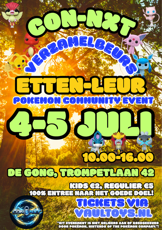 Tickets 4 en 5 juli Pokemon Beurs Etten-Leur