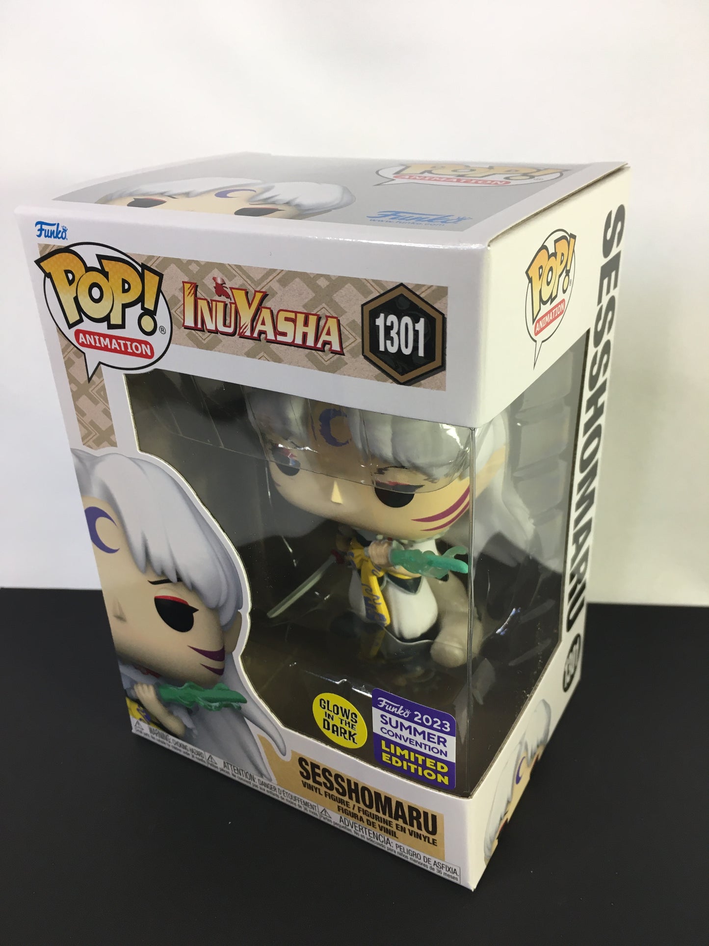 Funko Pop Sesshomaru 1301 Glows in the Dark Summer Convention Limited Edition InuYasha