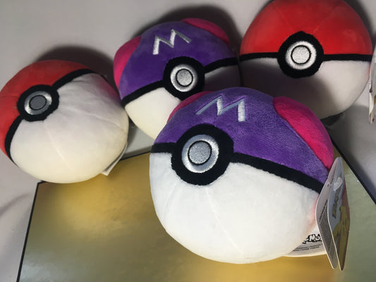 Pokeballs Jazwares - Master Ball & Poké Ball Plushies