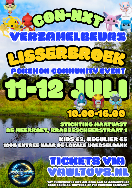Tickets - 11 en 12 Juli - Pokemon Beurs Lisserbroek