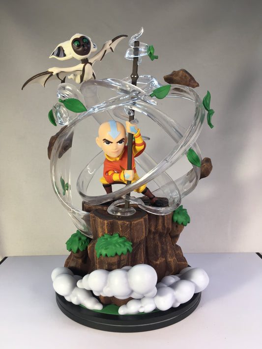 Aang with Momo Q Fig Max Elite Avatar the Last Airbender Figure Statue