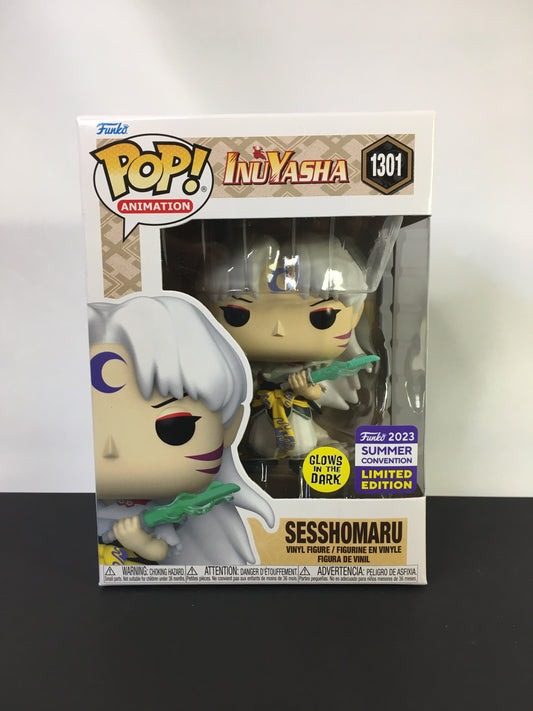 Funko Pop Sesshomaru 1301 Glows in the Dark Summer Convention Limited Edition InuYasha