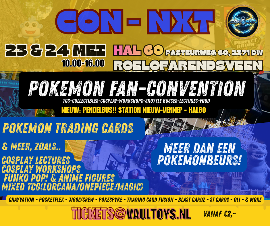 Tickets Con-NXT Roelofarendsveen | Pokémon - Funko - Cosplay Event