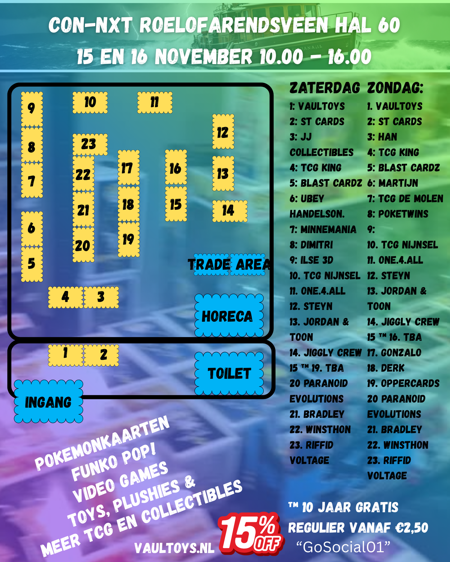 Tickets Con-NXT! 15 en 16 november Roelofarendsveen Hal60