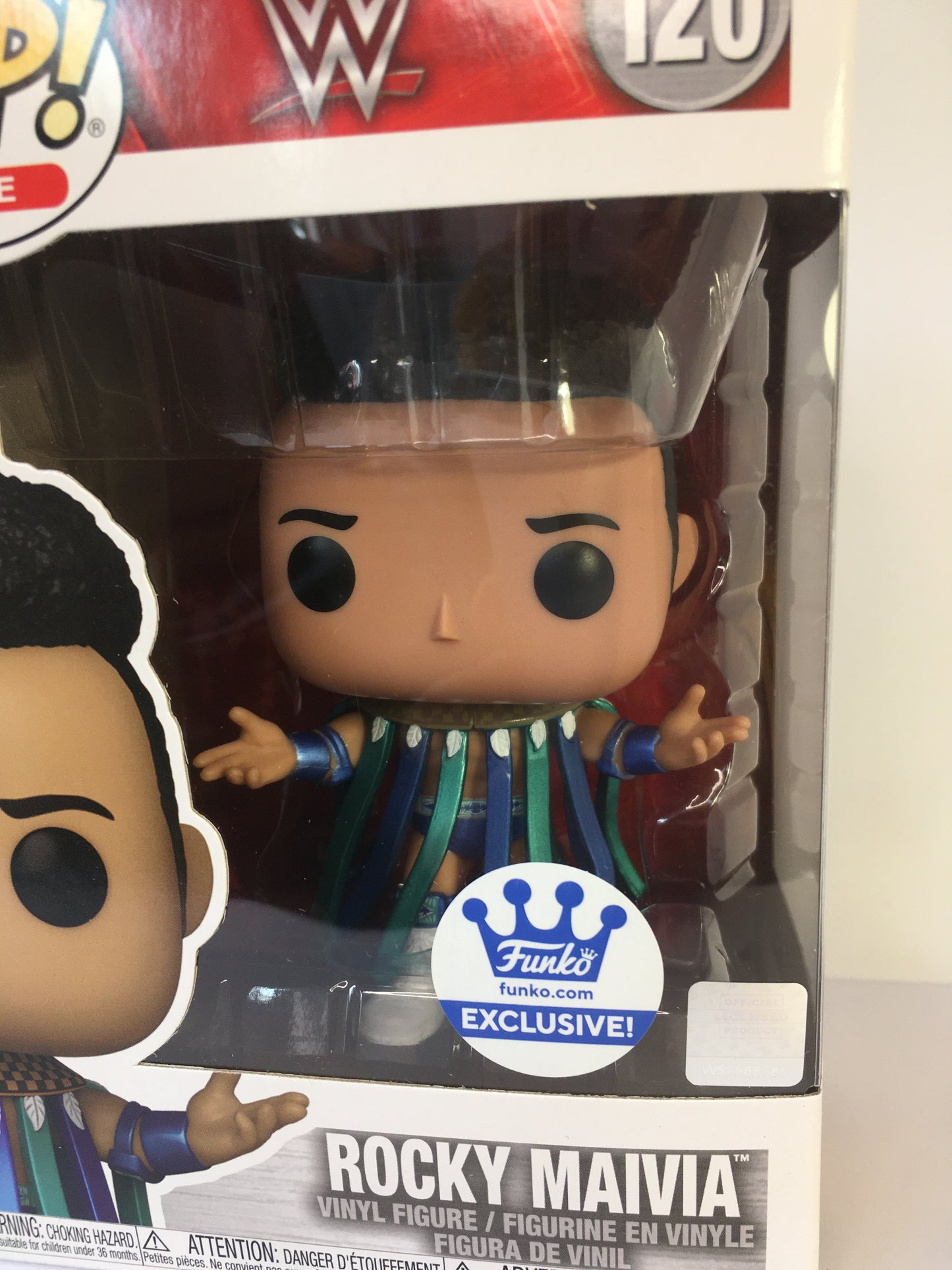 Funko Pop Rocky Maivia 120 Funko Exlusive WWE