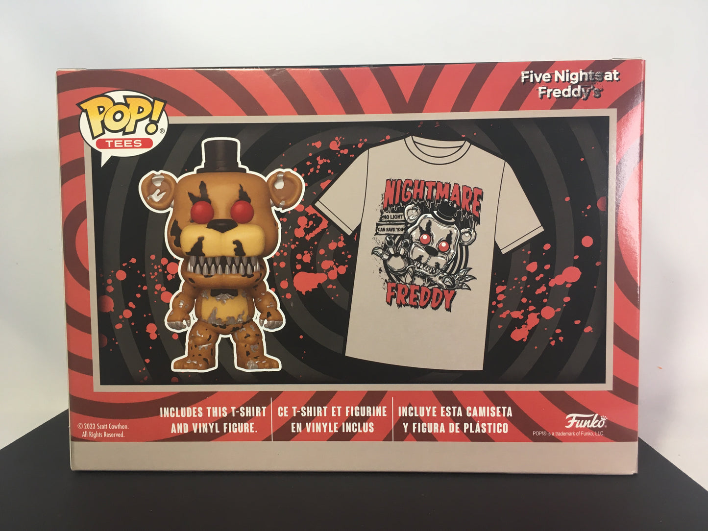 Funko Pop + Tee Nightmare Freddy 111 GITD FNAF