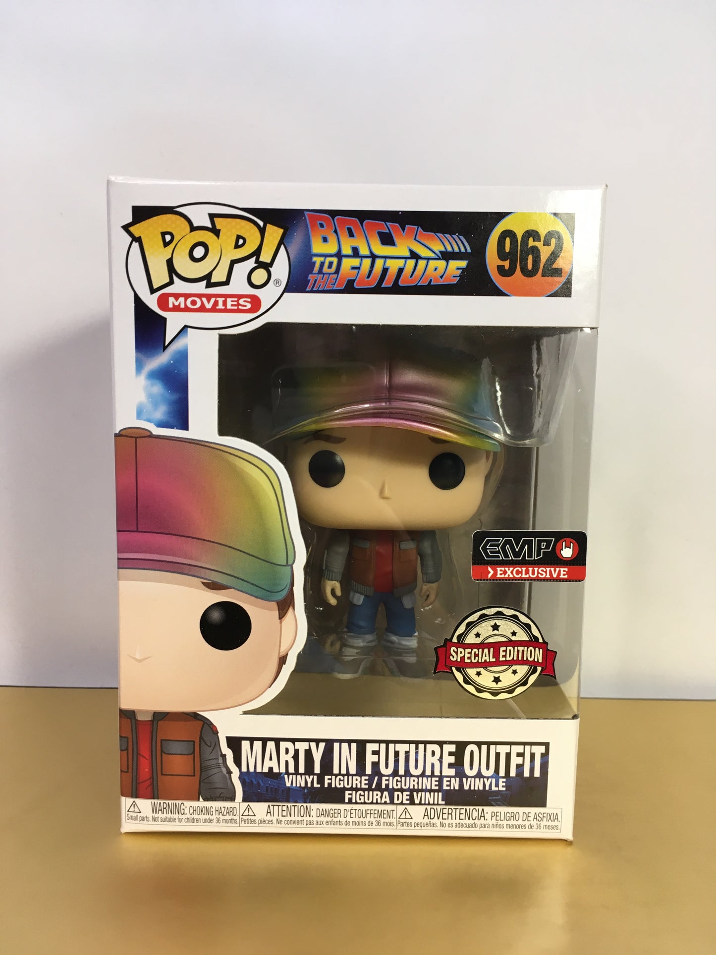 Vaulted Funko Pop Marty in Future Outfit 962 Metallic