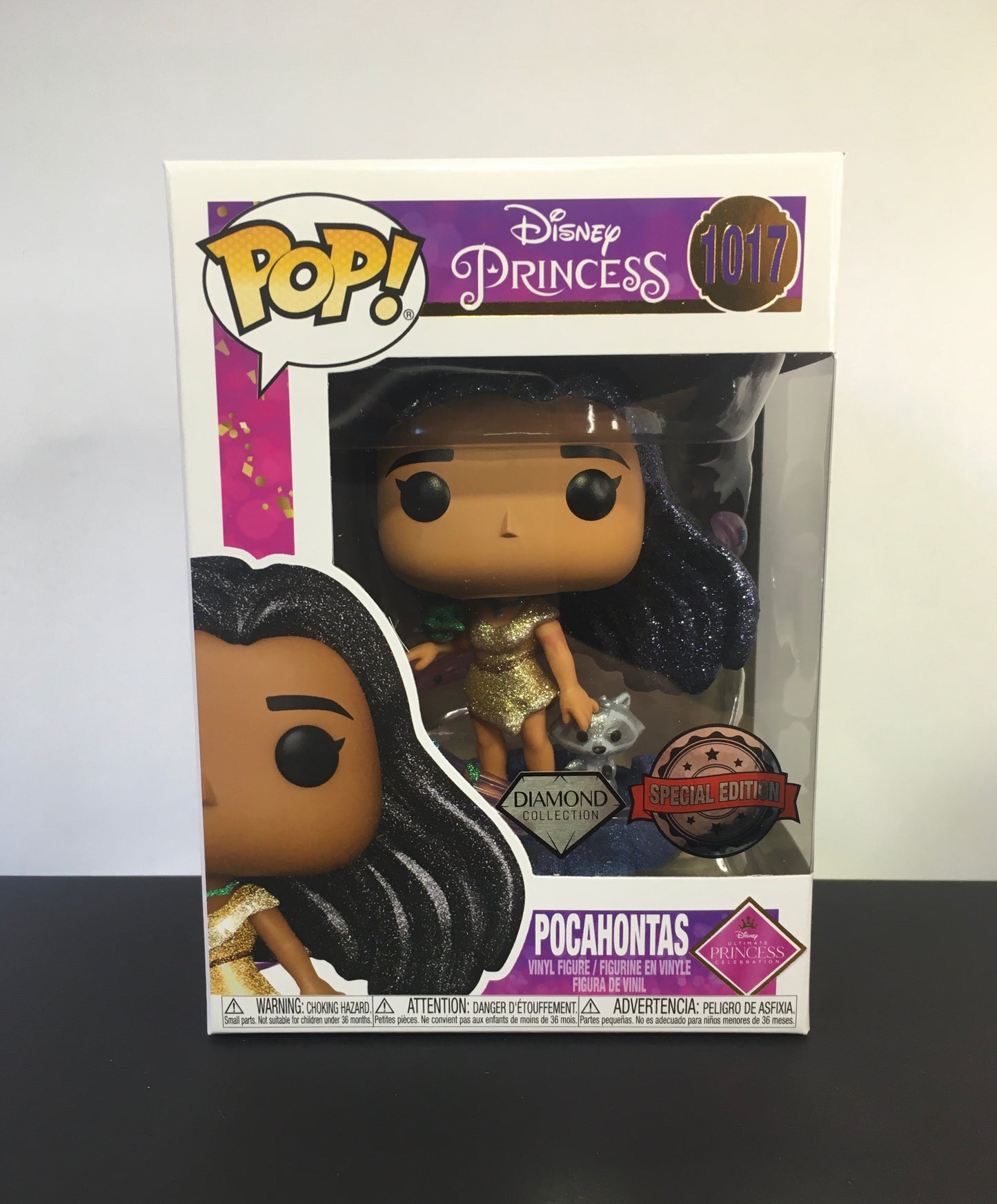 Funko Pop Pocahontas 1017 Disney Princess Diamond Glitter Special Edition