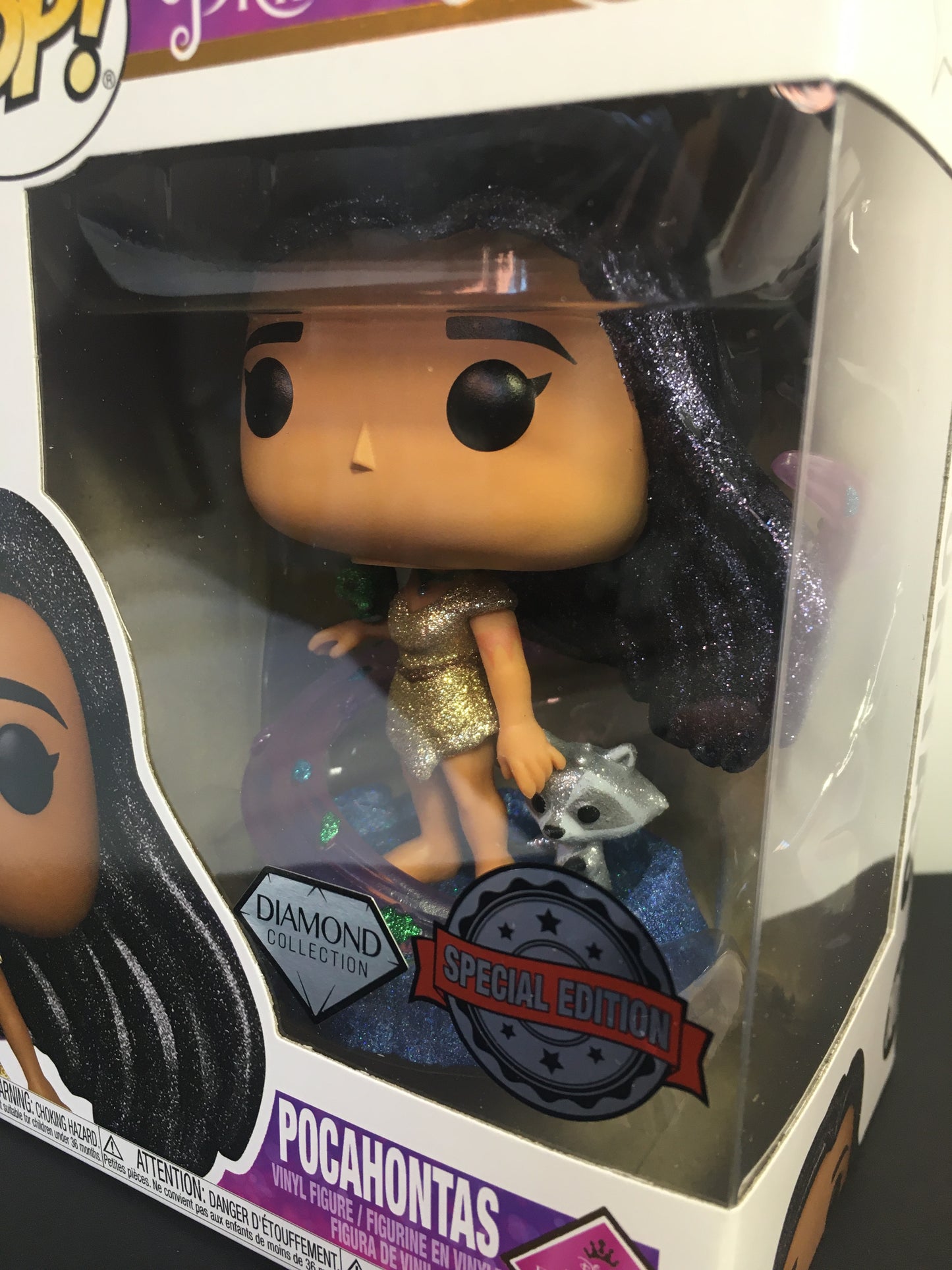 Funko Pop Pocahontas 1017 Disney Princess Diamond Glitter Special Edition