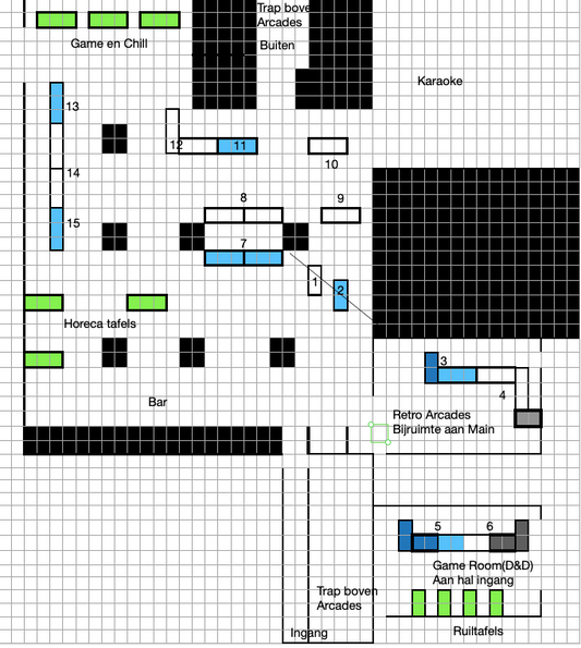 Standhouder Tafels 19 april Amsterdam Blast Galaxy x Con-NXT