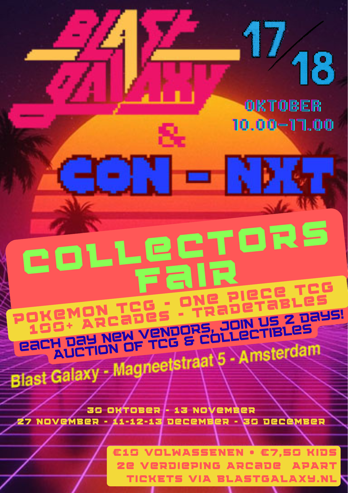 Standhouder Tafels Amsterdam Blast Galaxy 2026