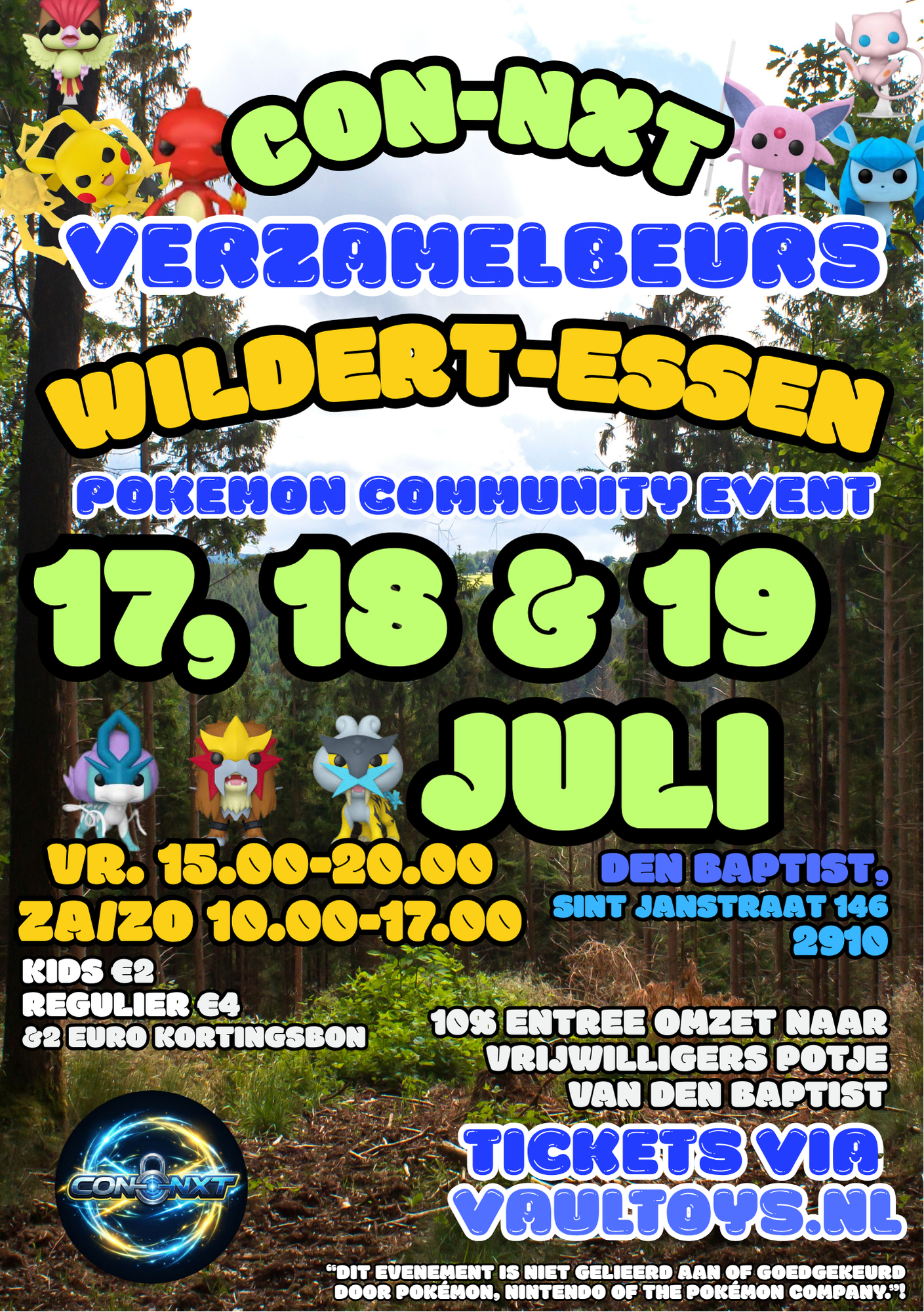 Tickets - 17, 18 en 19 oktober - Pokémon Beurs Essen | Con-NXT