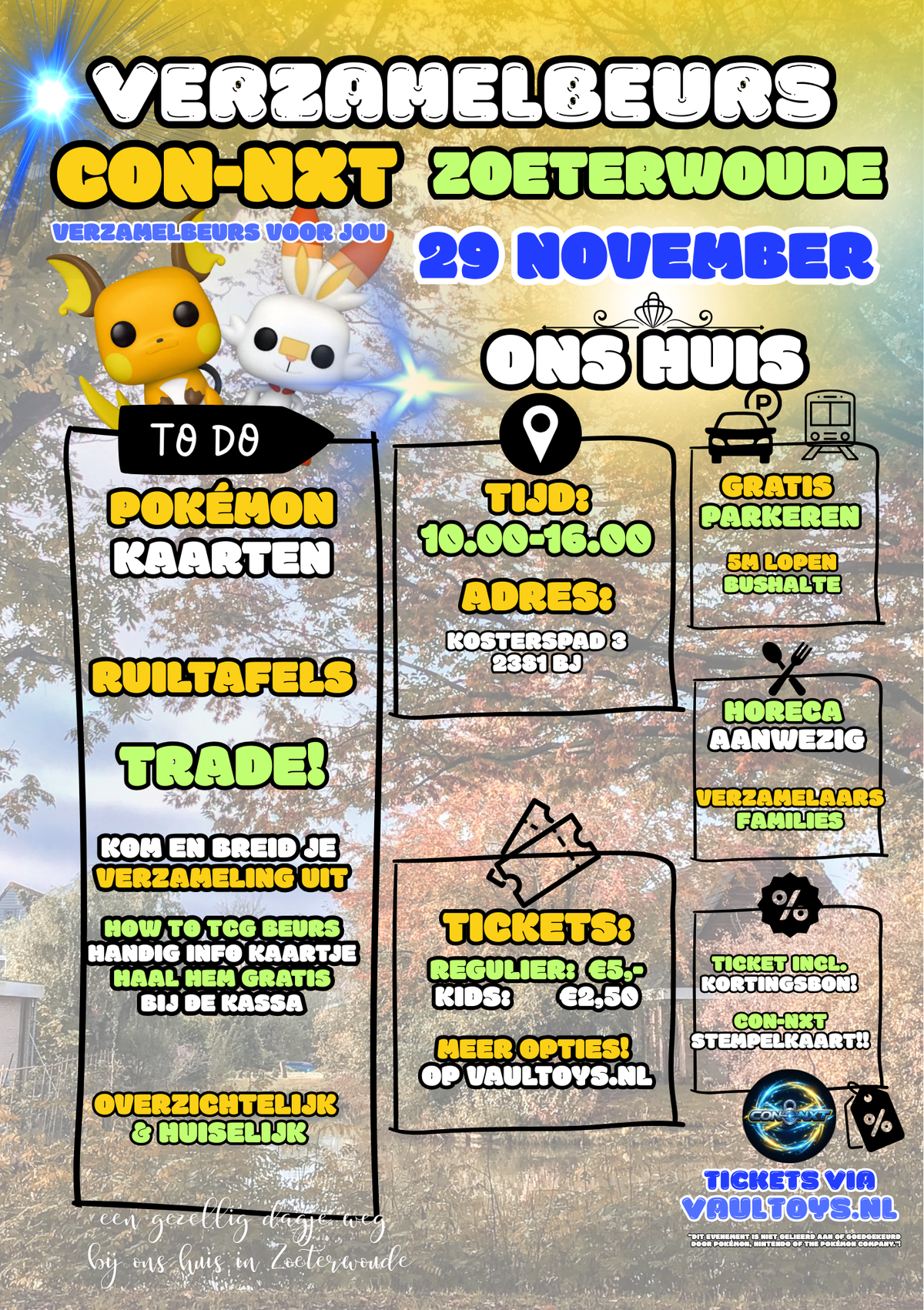 Ticket - Con-NXT Pokemon Beurs - Zoeterwoude