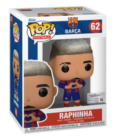 Raphinha 62 Barca footbal club FC Barca
funko pop 