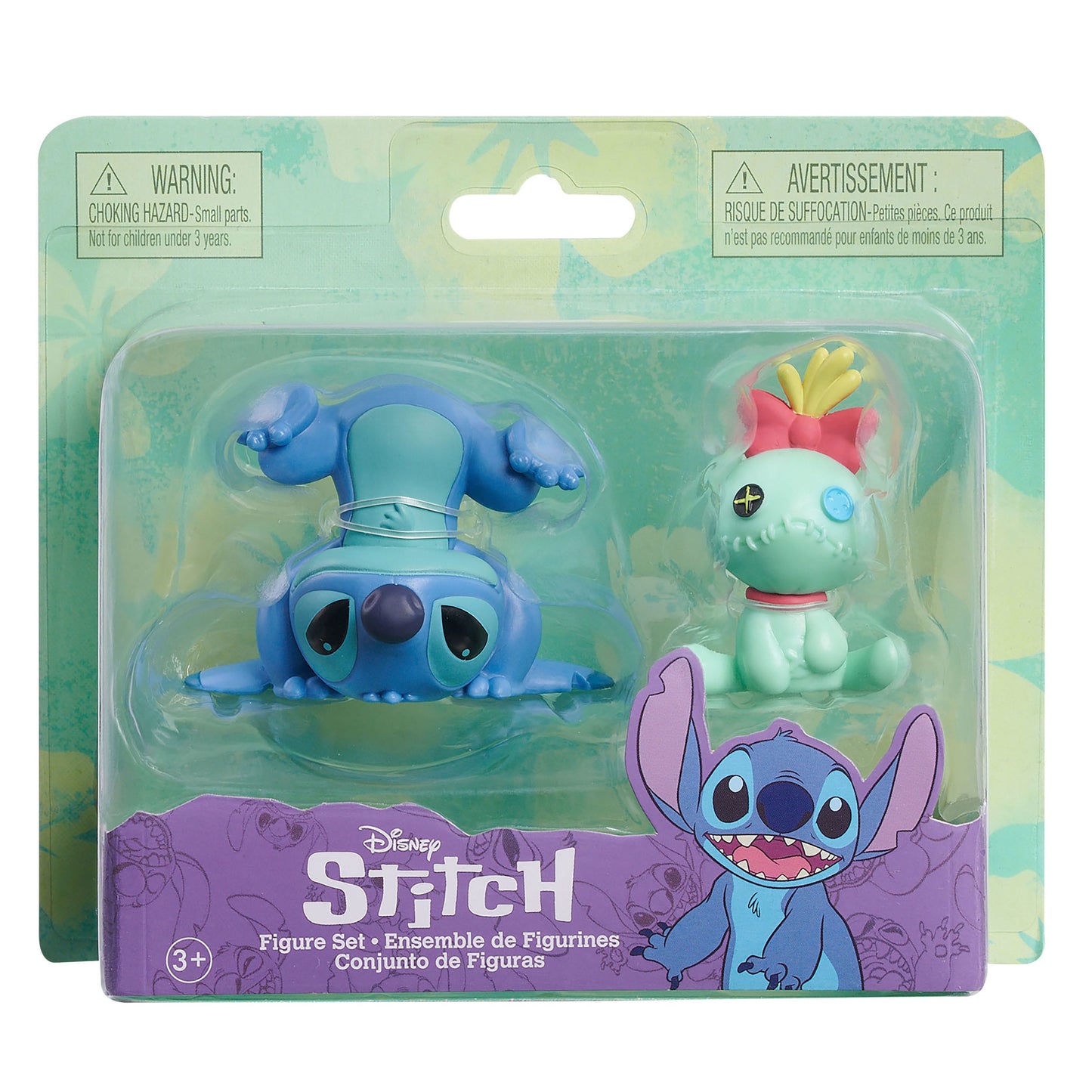 Mini Figures Stitch upside down and Scrump