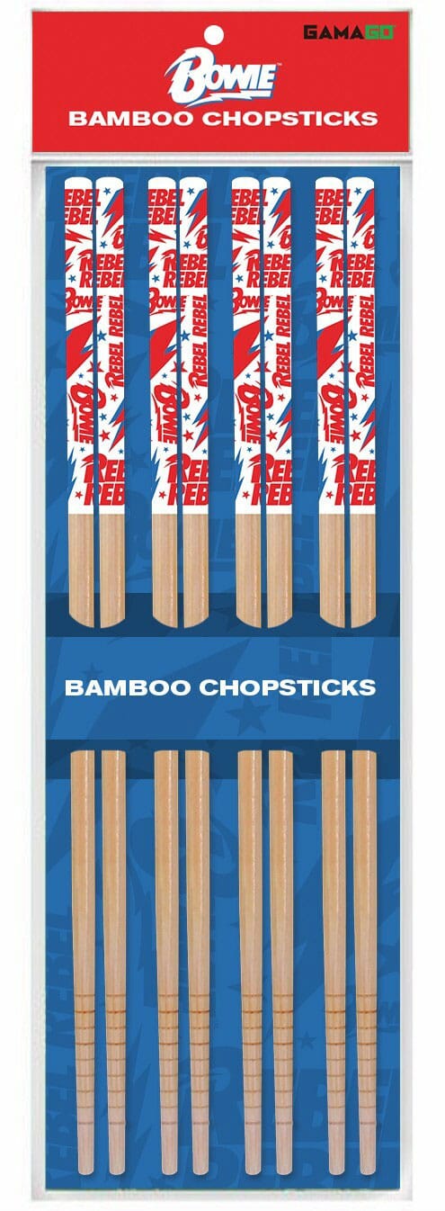 David Bowie Themed Bamboo Chop Sticks