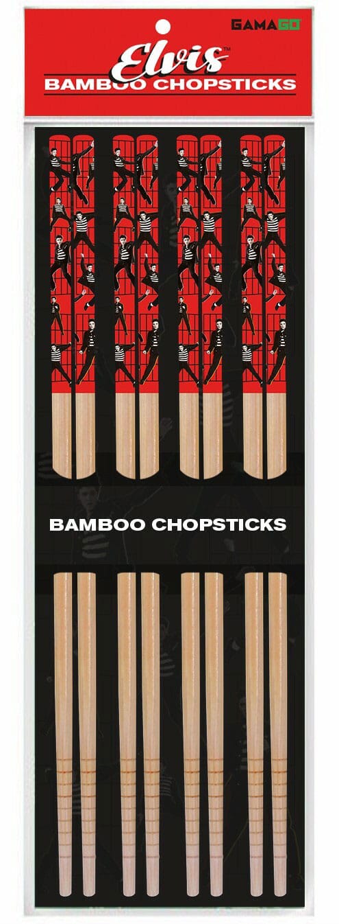 Elvis Presley Jail House Rock Themed Bamboo Chop Sticks