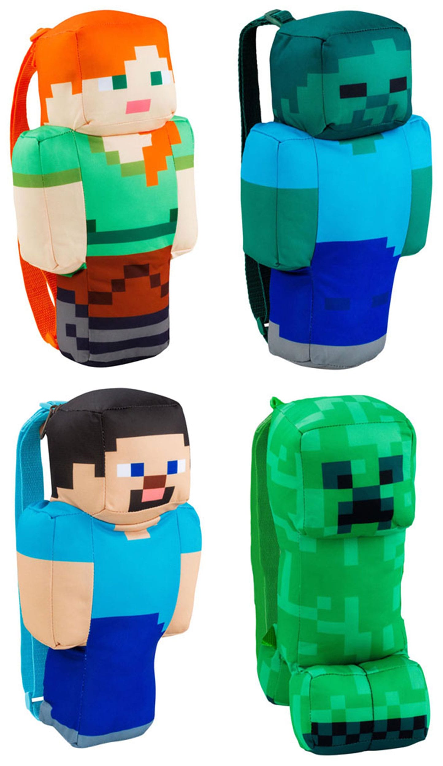 Minecraft Plush Backpacks