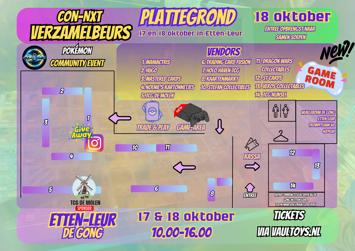 Ticket - Con-NXT Pokemon Beurs - Etten-Leur
