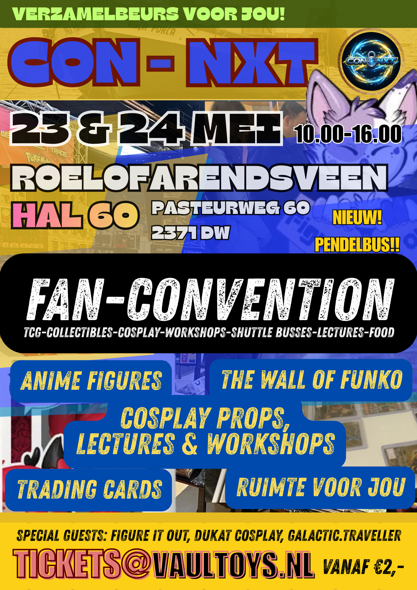 Tickets Con-NXT! 23 en 24 Mei Roelofarendsveen Hal60