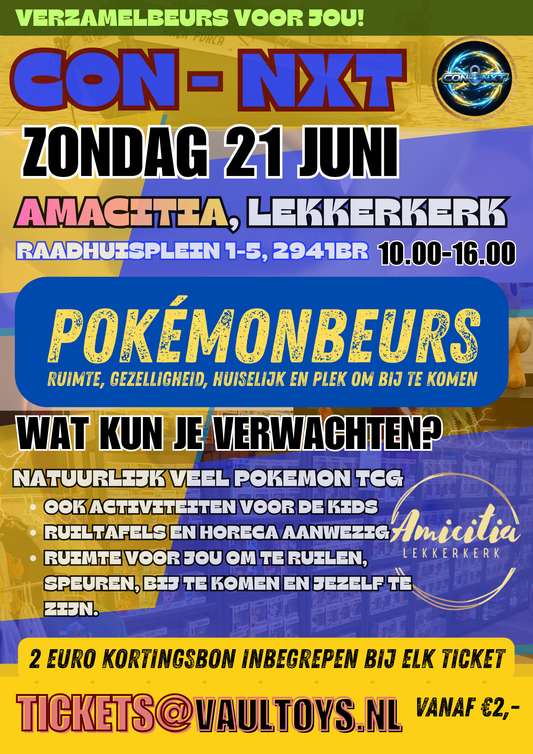 Tickets 21 juni Pokemon Beurs Lekkerkerk
