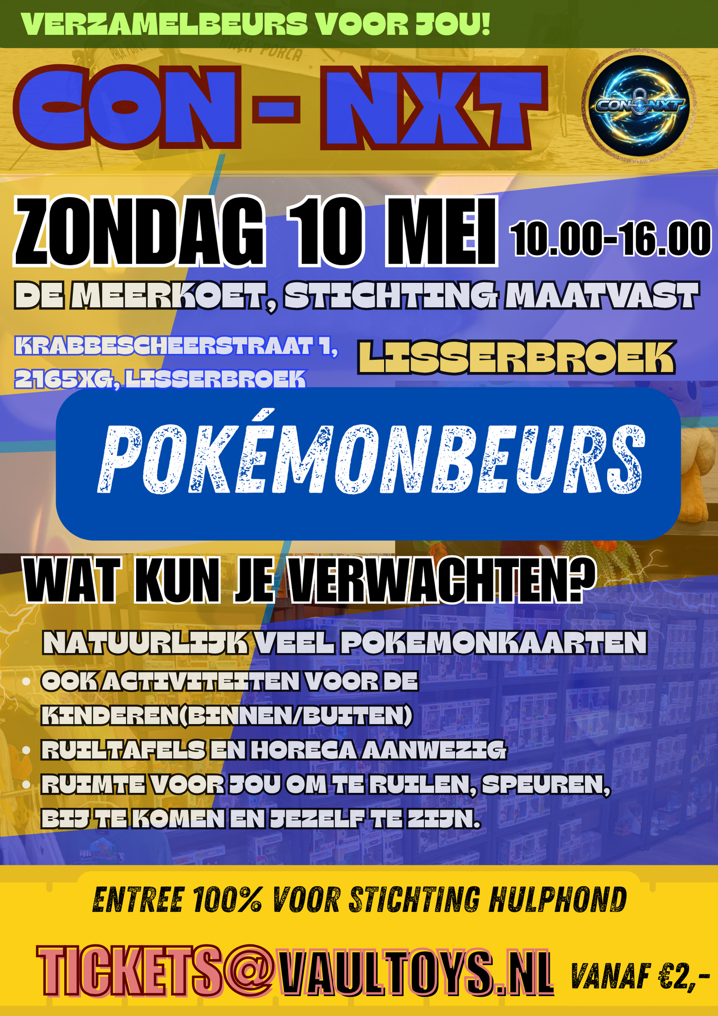 Tickets 10 mei Pokemon Beurs Lisserbroek
