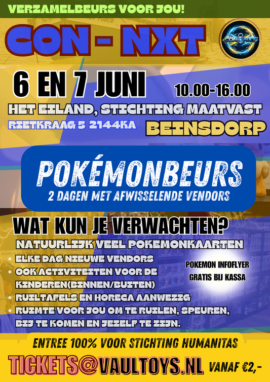 Tickets 6 en 7 juni Pokemon Beurs Beinsdorp