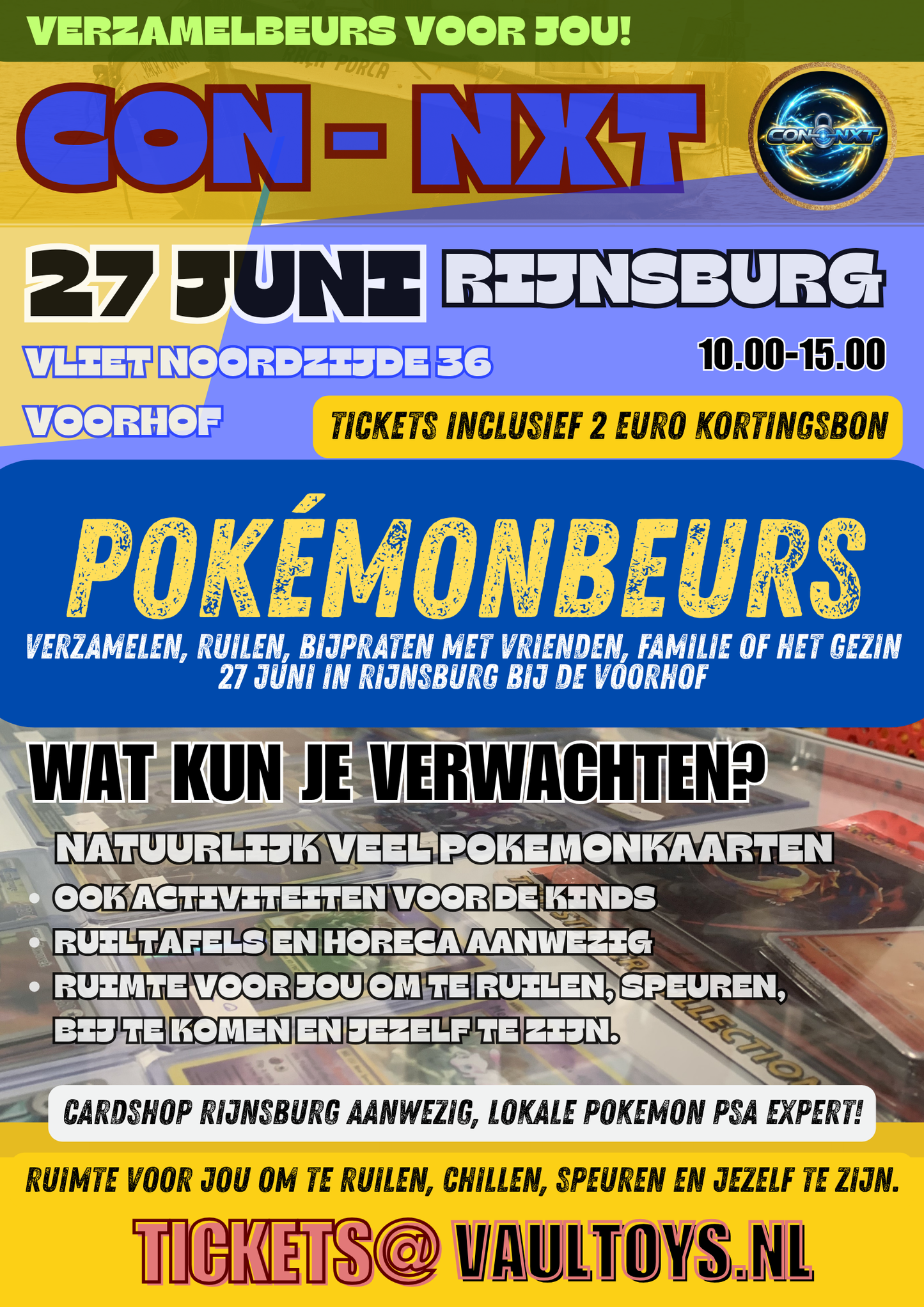 Tickets Con-NXT! Zaterdag 27 juni in de Voorhof, Rijnsburg