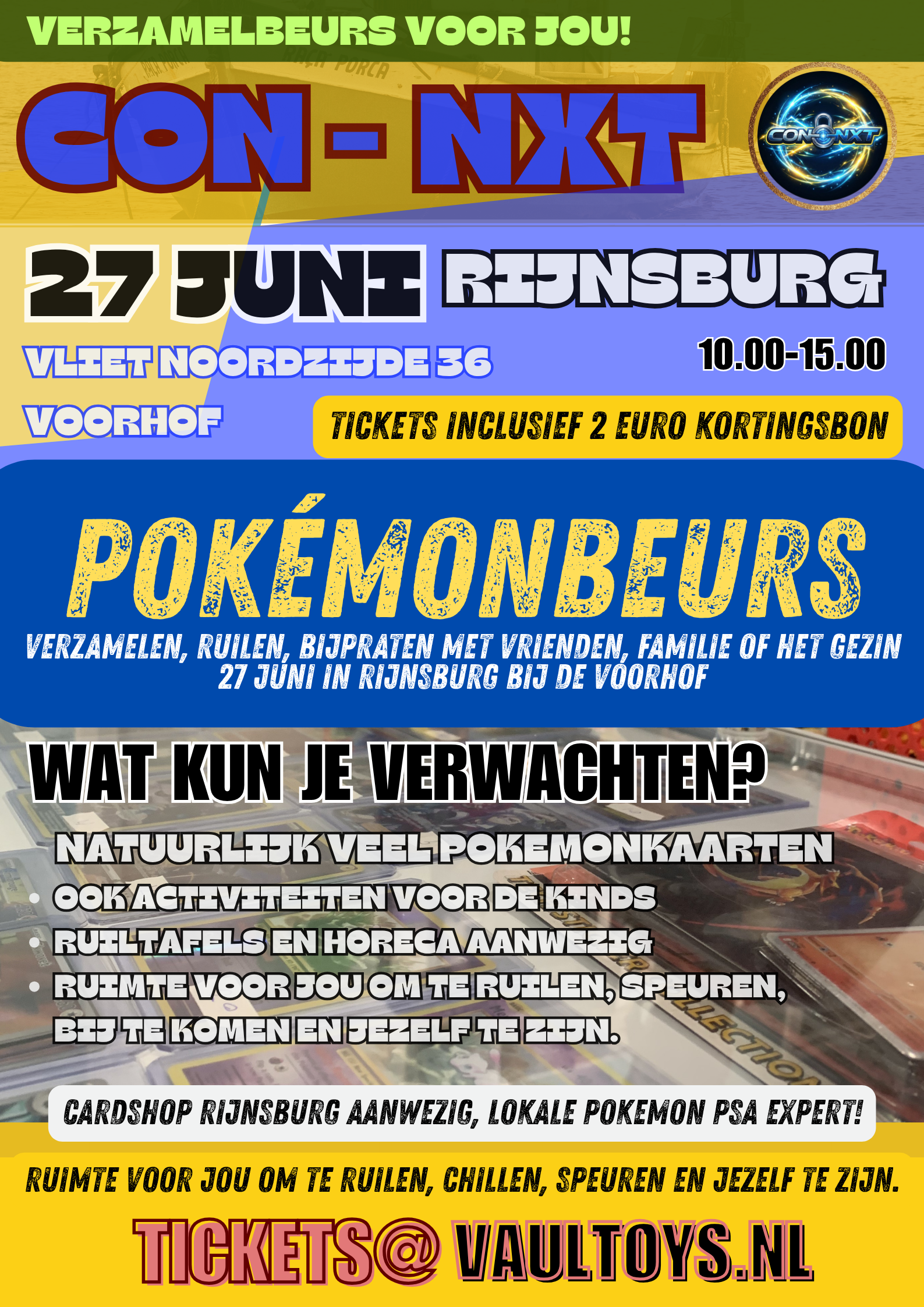 Tickets Con-NXT! Zaterdag 27 juni in de Voorhof, Rijnsburg